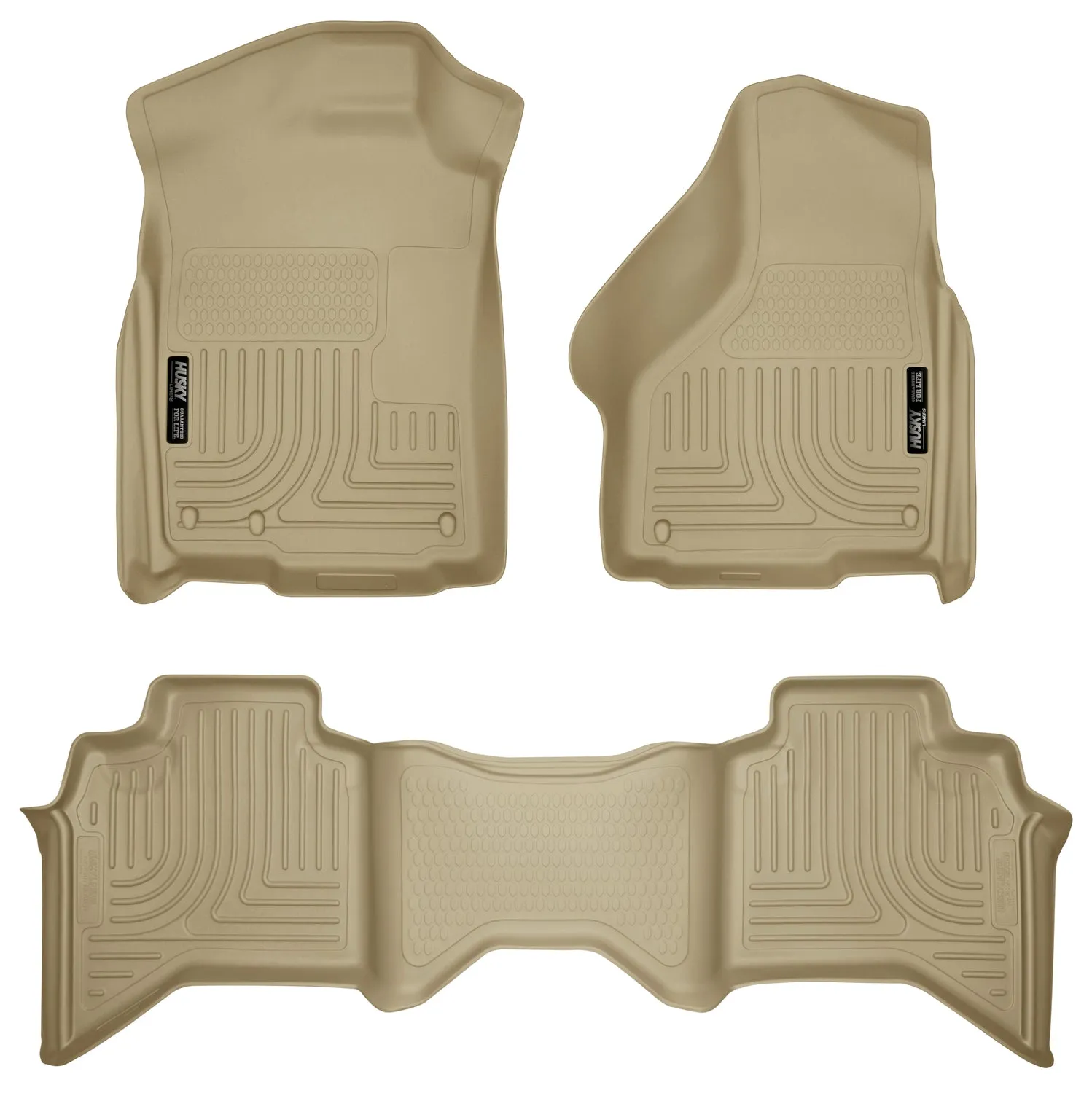 2002-2009 Dodge Ram 1500, 2500, 3500 Front & 2nd Seat Floor Liners - Tan