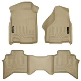 2002-2009 Dodge Ram 1500, 2500, 3500 Front & 2nd Seat Floor Liners - Tan