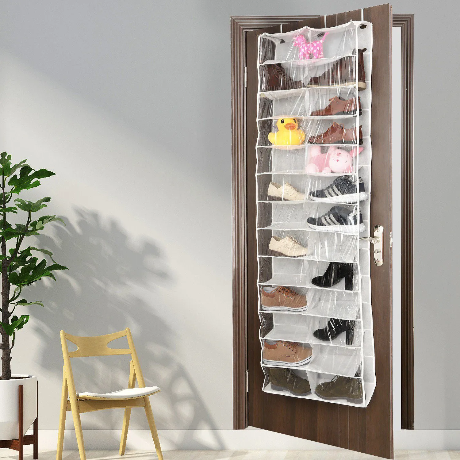 26 Pockets Over the Door Shoe Rack