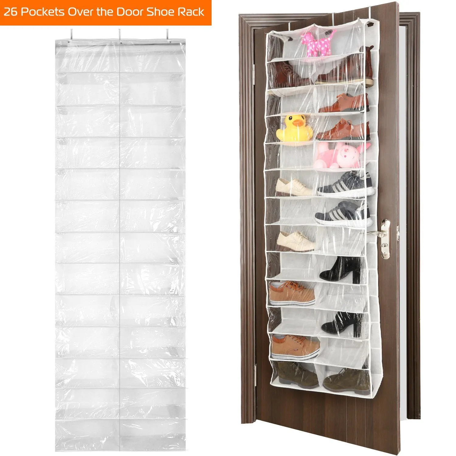 26 Pockets Over the Door Shoe Rack