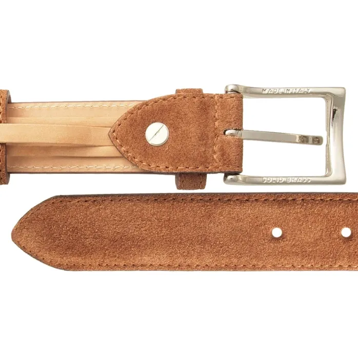 30 mm Sartorial Suede Belt Camel