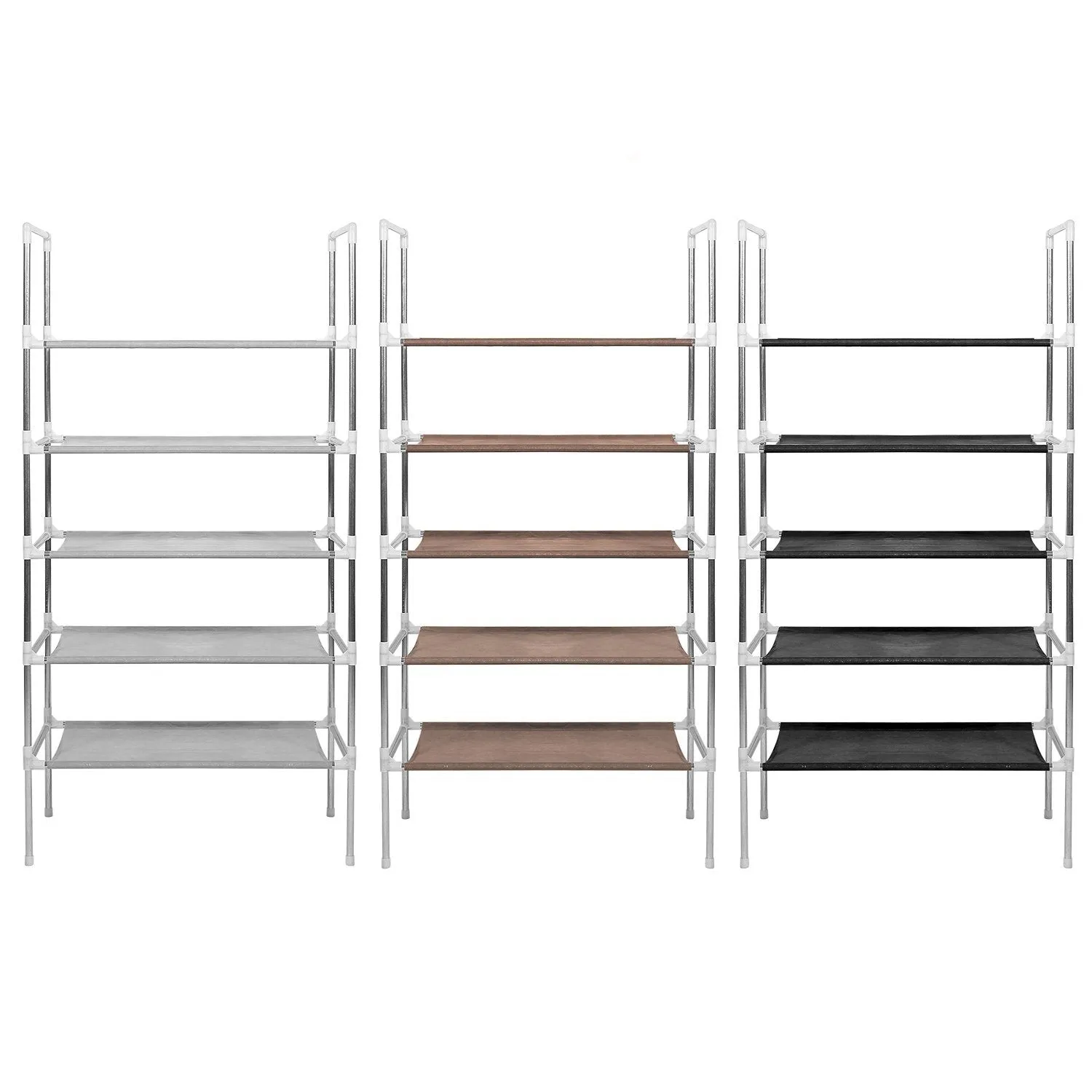 5-Tiers Shoe Rack Shelves 15 Pairs Shoe Oraganizer