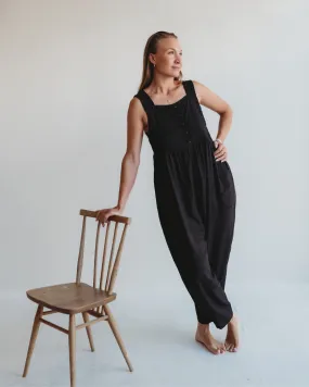 Alice Black Viscose Jumpsuit