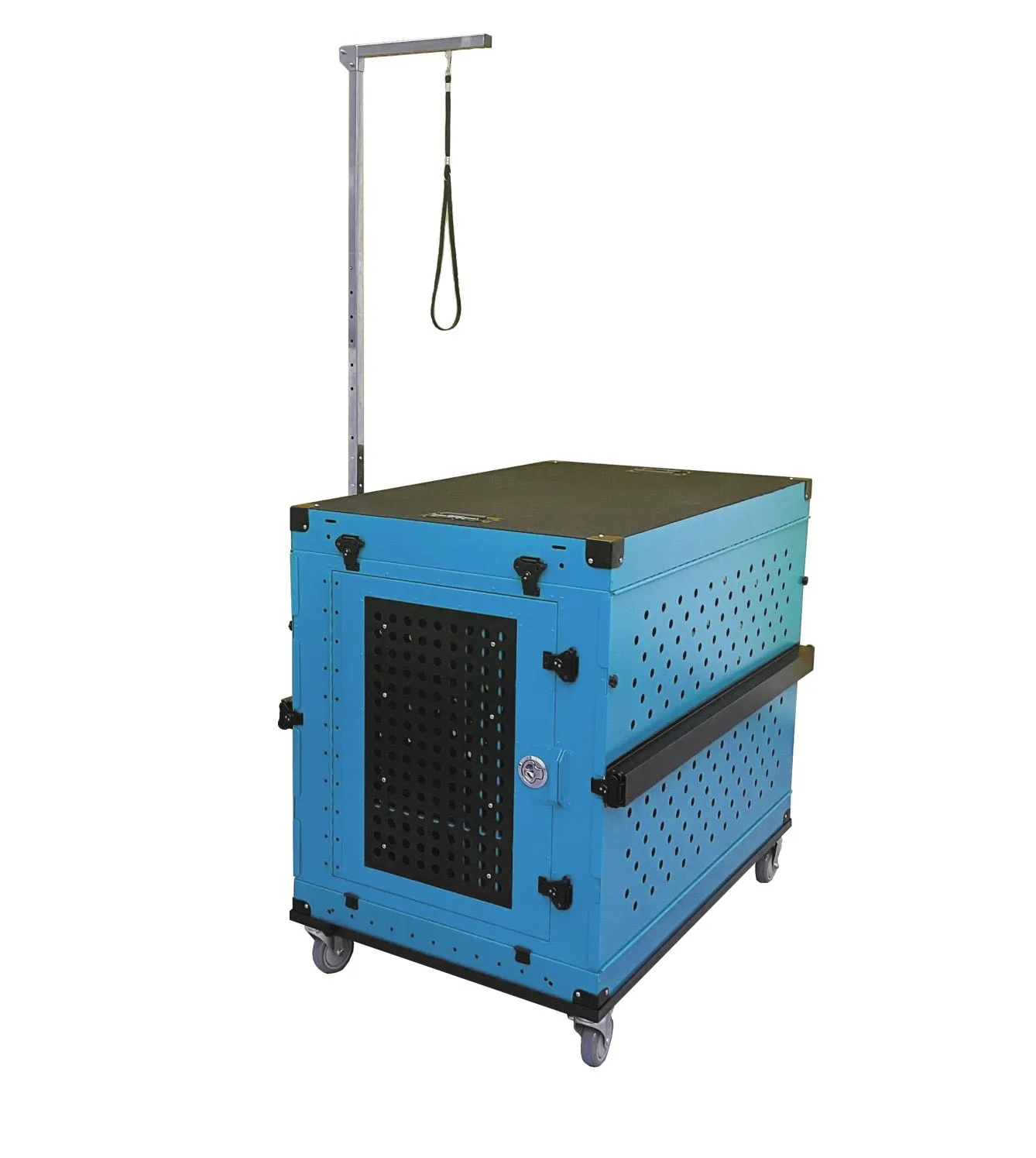 Aluminium ‘Show & Groom’ Dog Trolley portable collapsible Auberon Dog Crate