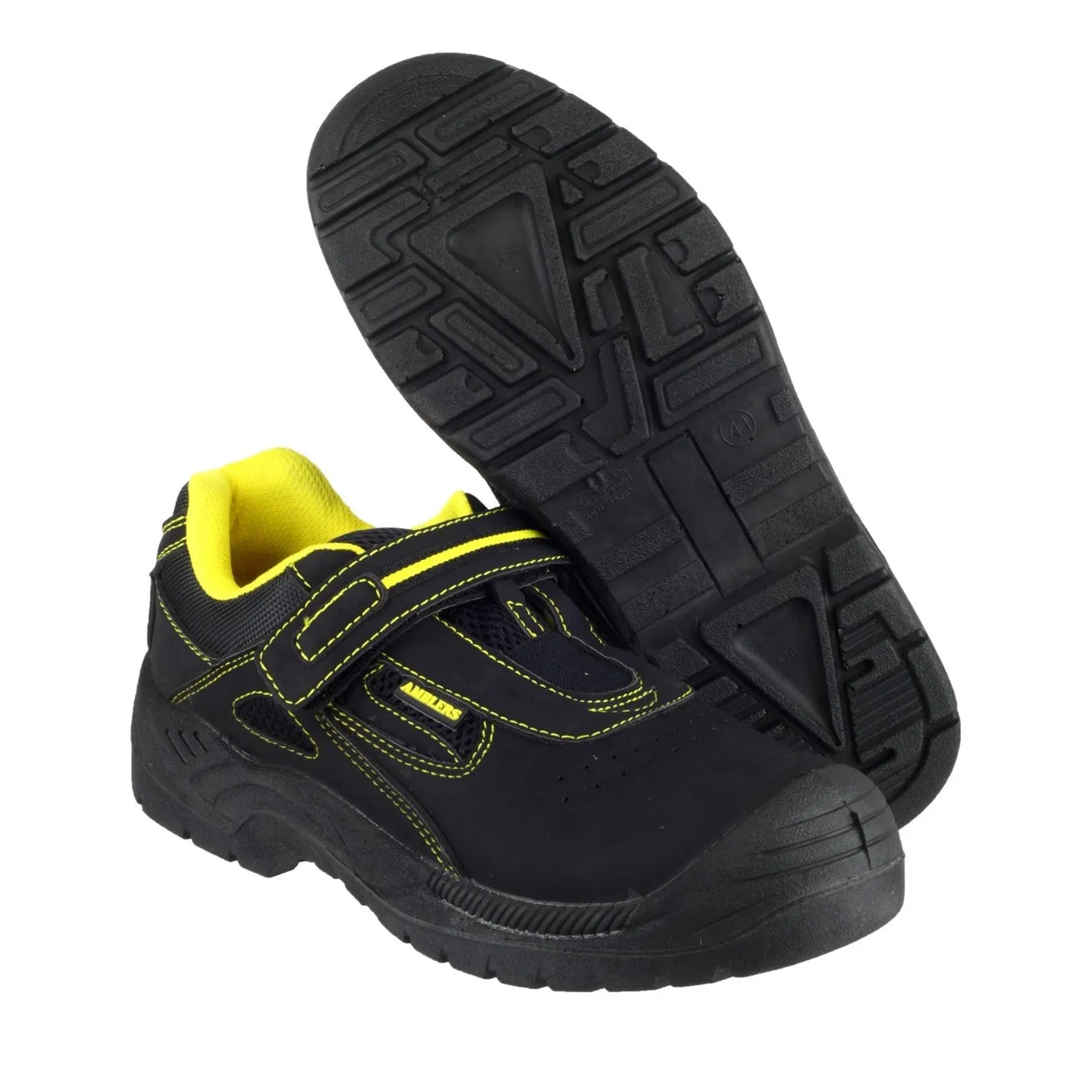 Amblers Safety FS77 Breathable Touch Fastening Safety Trainer S1 Black