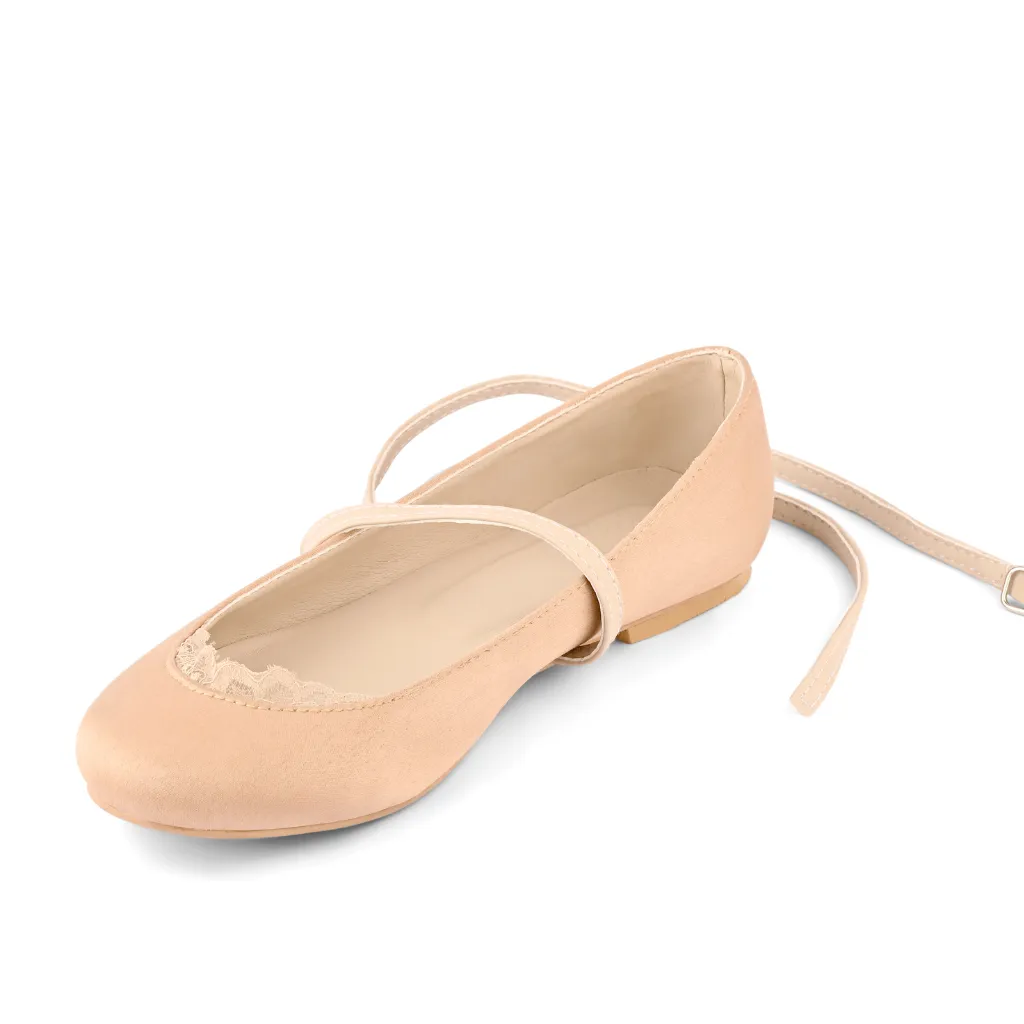 AMORIO NUDE FLATS