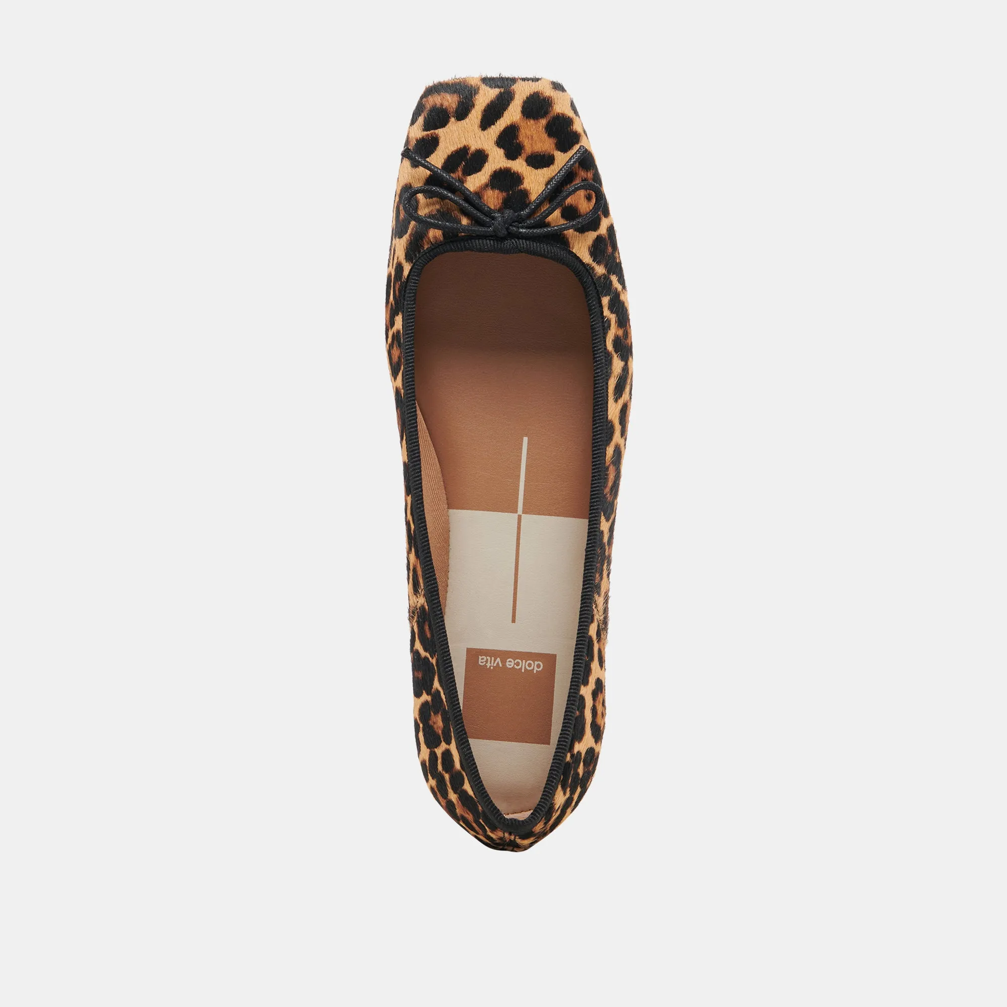 ANISA BALLET FLATS DK LEOPARD CALF HAIR