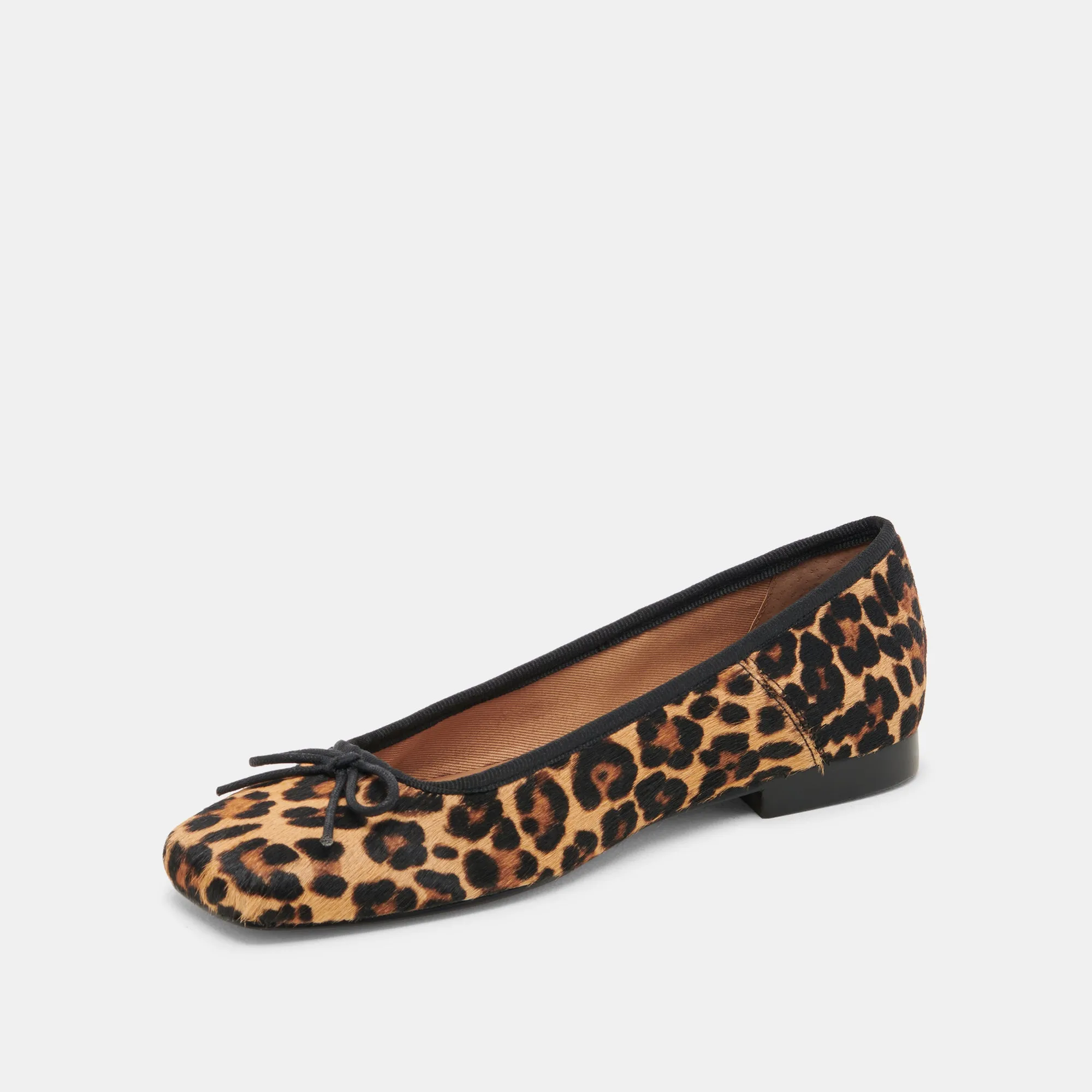 ANISA BALLET FLATS DK LEOPARD CALF HAIR