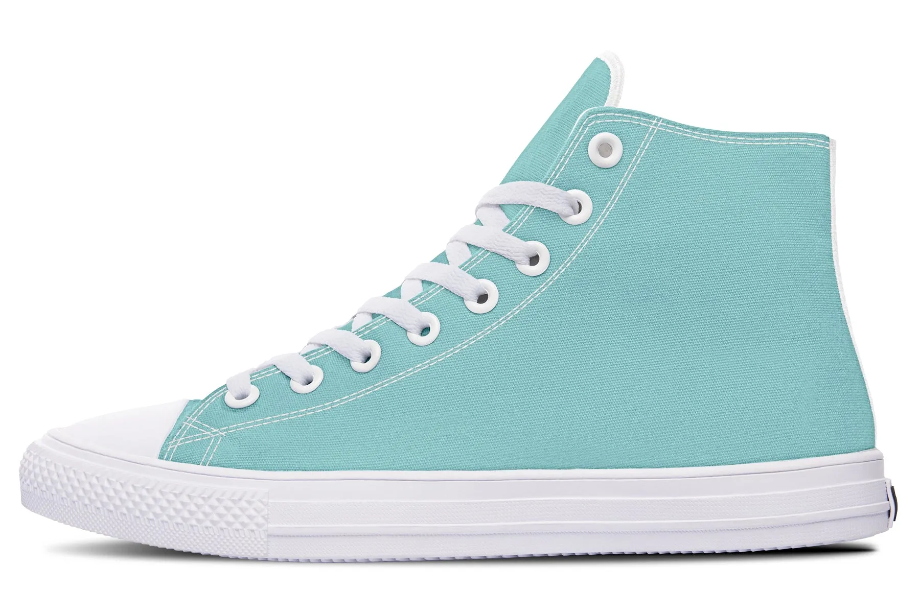 Aqua Mist High Tops - Classic Premium Canvas Shoes with Comfortable and Durable Soles