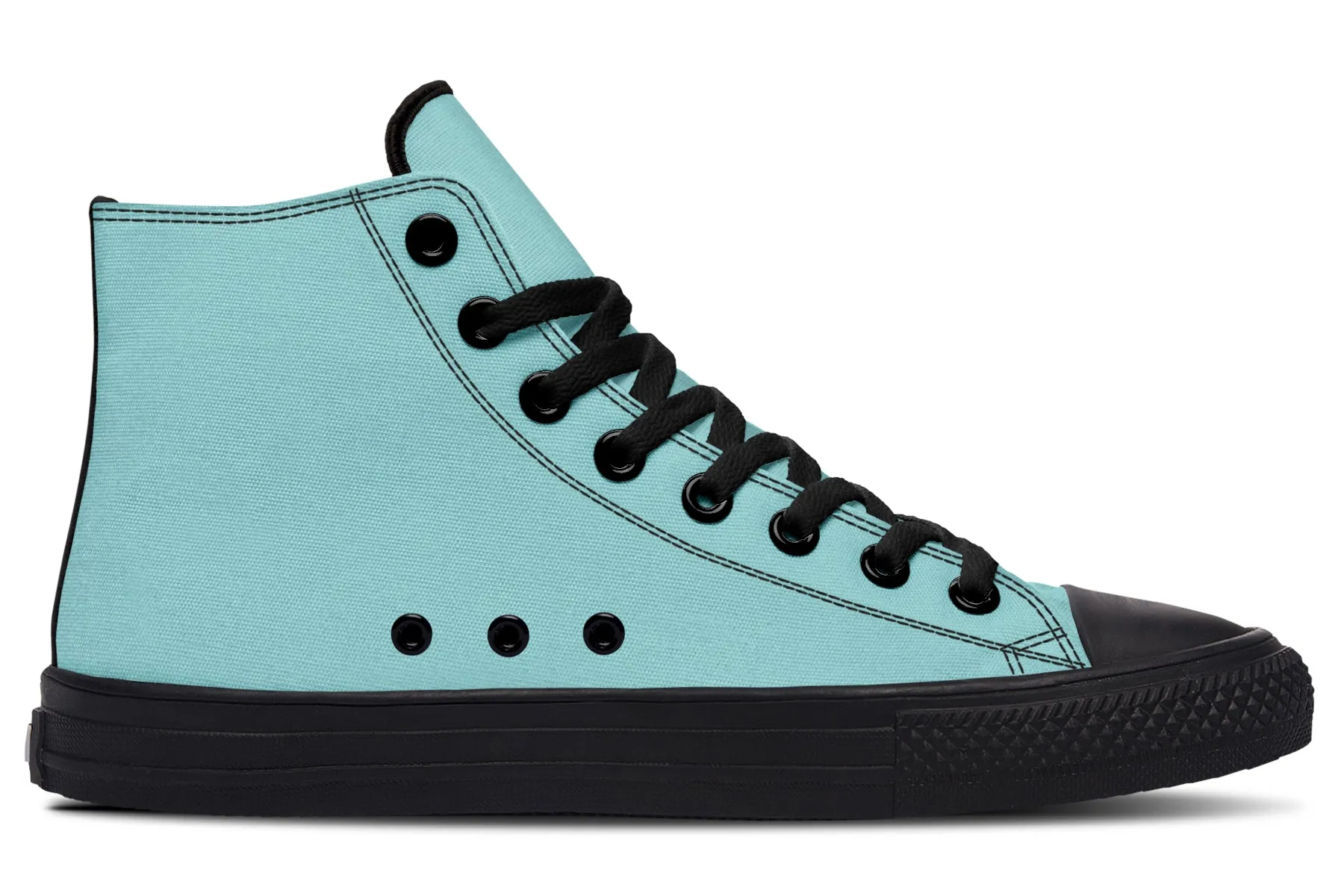 Aqua Mist High Tops - Classic Premium Canvas Shoes with Comfortable and Durable Soles