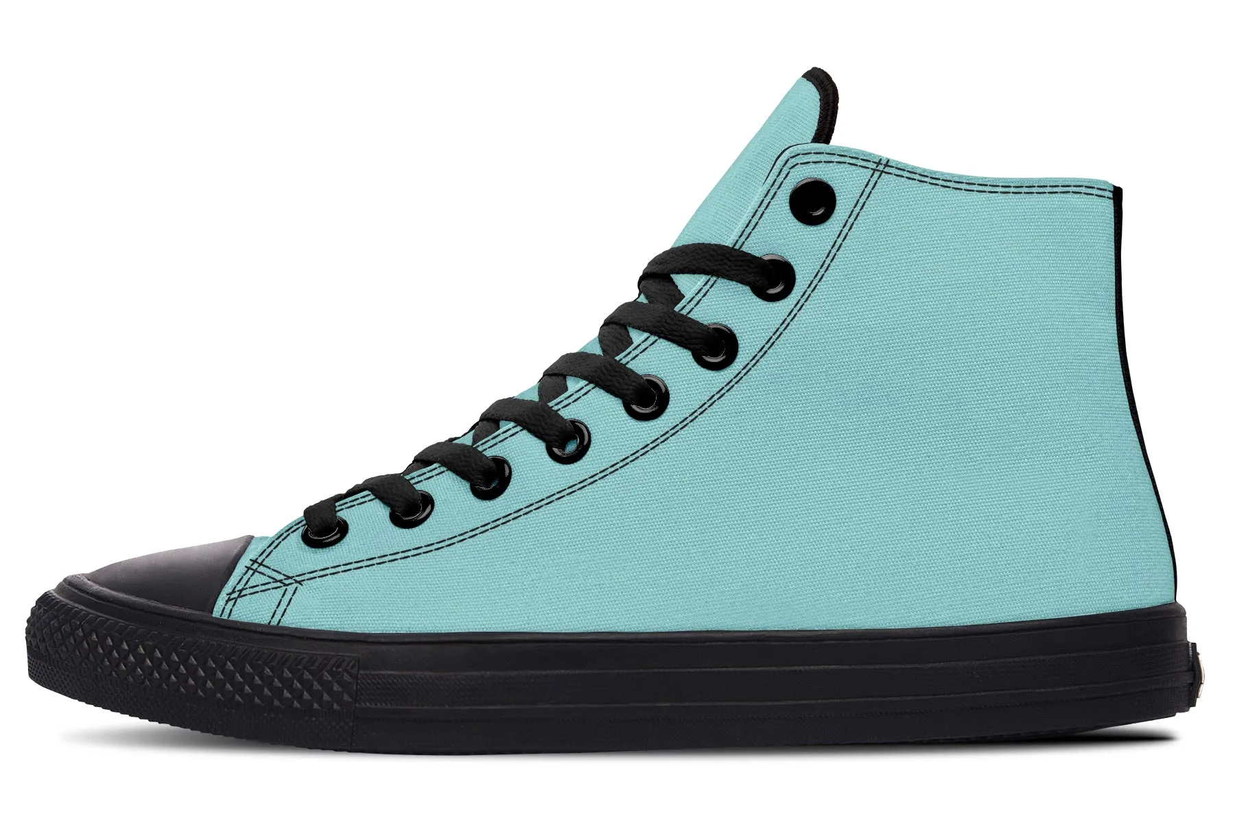 Aqua Mist High Tops - Classic Premium Canvas Shoes with Comfortable and Durable Soles