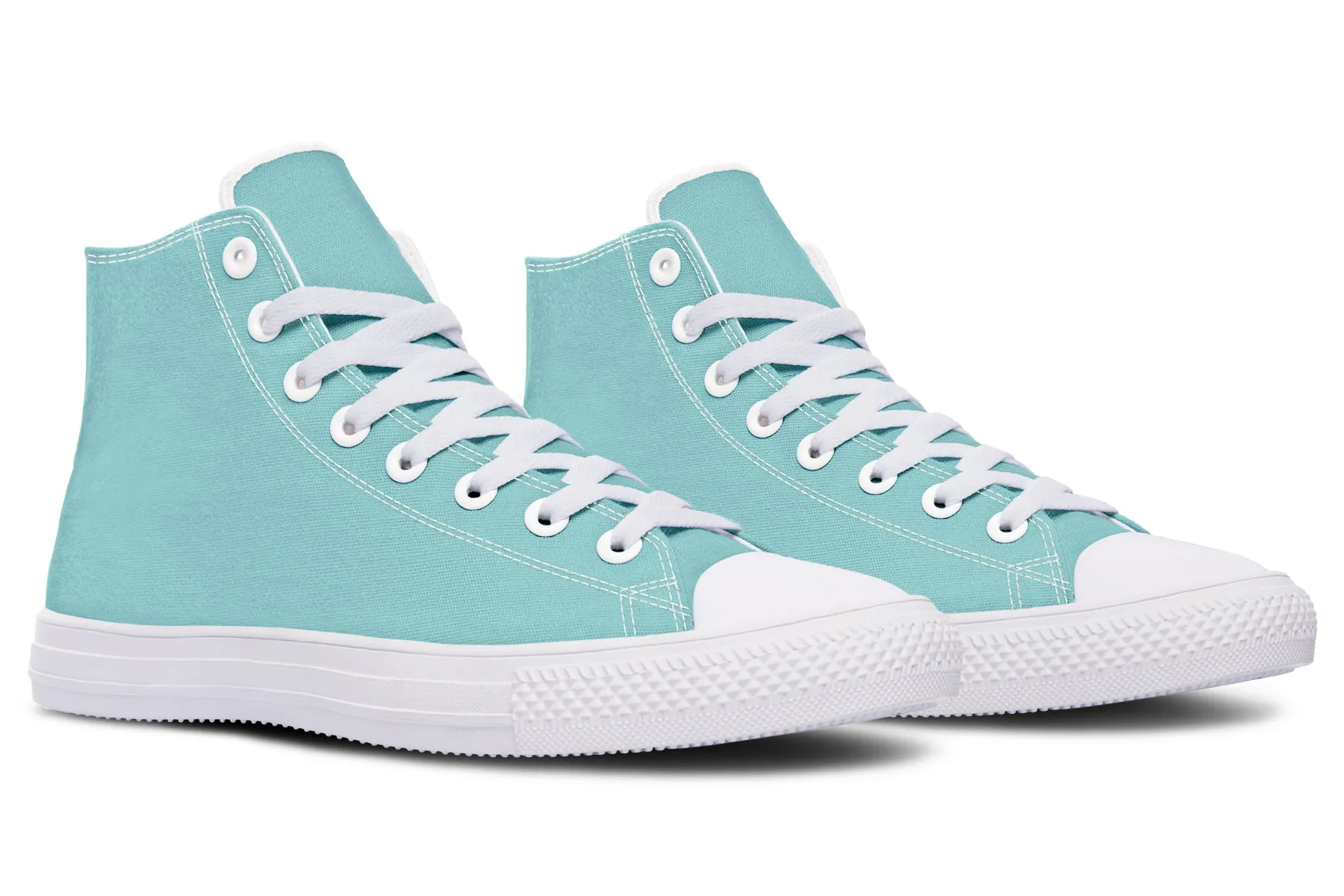 Aqua Mist High Tops - Classic Premium Canvas Shoes with Comfortable and Durable Soles