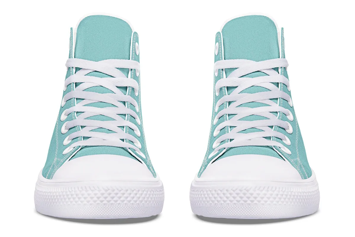 Aqua Mist High Tops - Classic Premium Canvas Shoes with Comfortable and Durable Soles