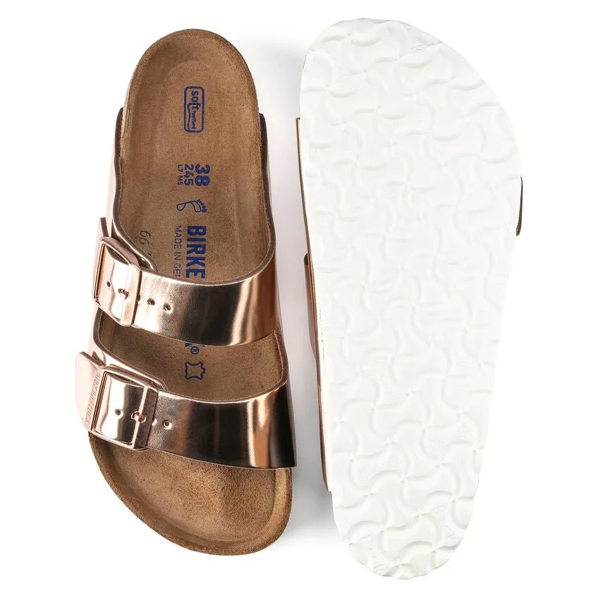 Arizona Metallic Soft Footbed Leather