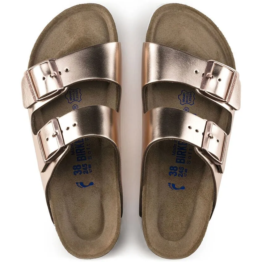 Arizona Metallic Soft Footbed Leather