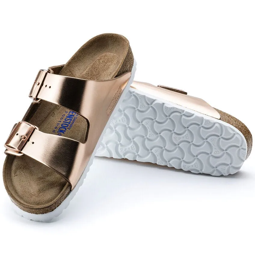 Arizona Metallic Soft Footbed Leather