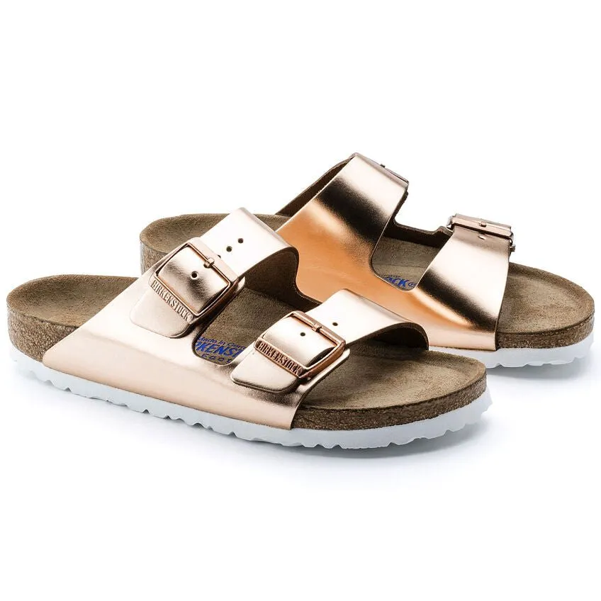 Arizona Metallic Soft Footbed Leather