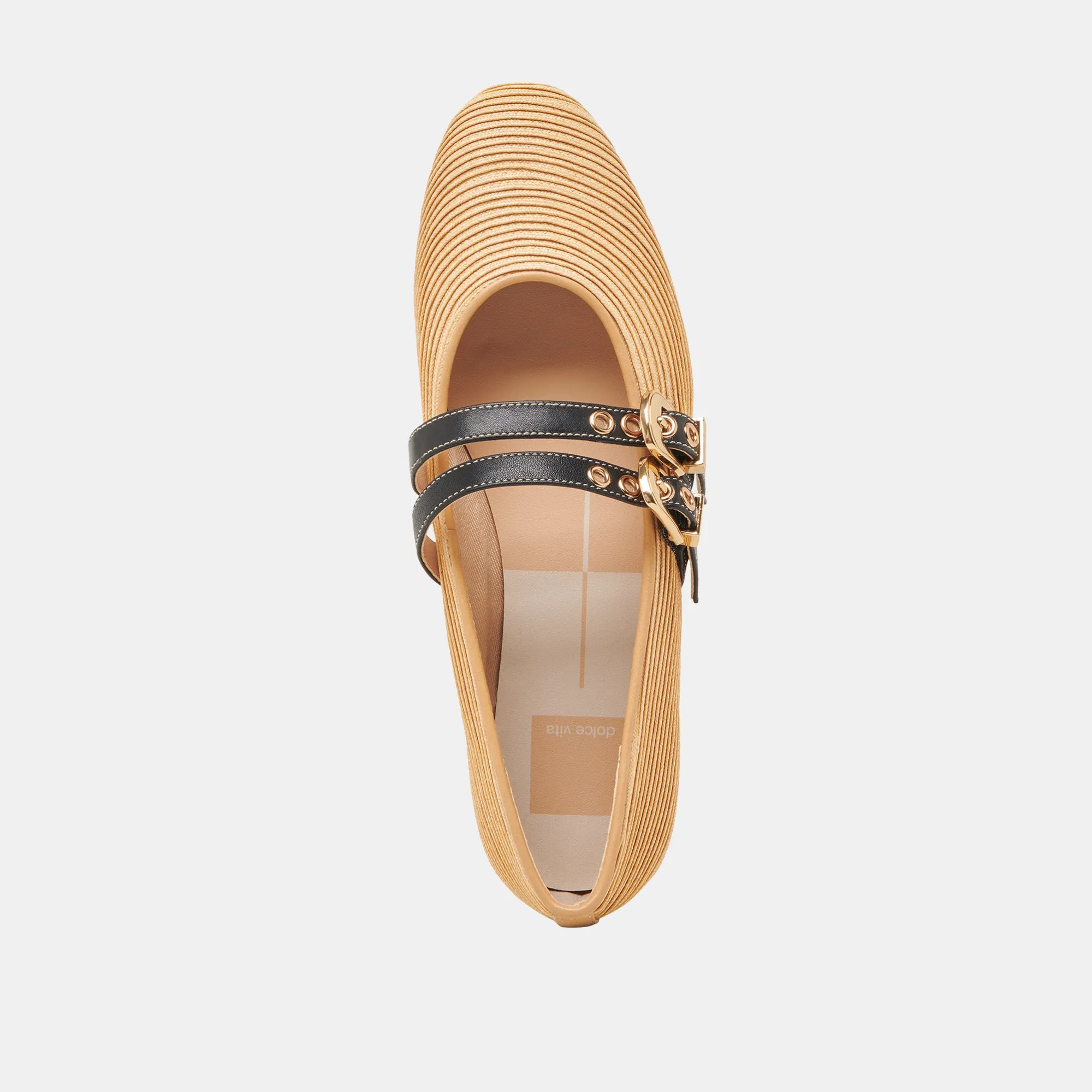 BAYLEE BALLET FLATS NATURAL RAFFIA