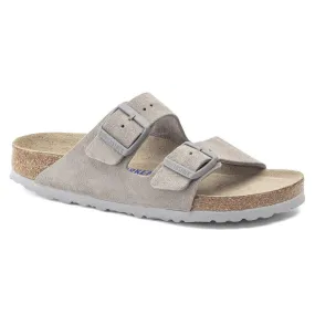 Birkenstock Arizona Soft Footbed Suede Leather  - Stone Coin 1020507