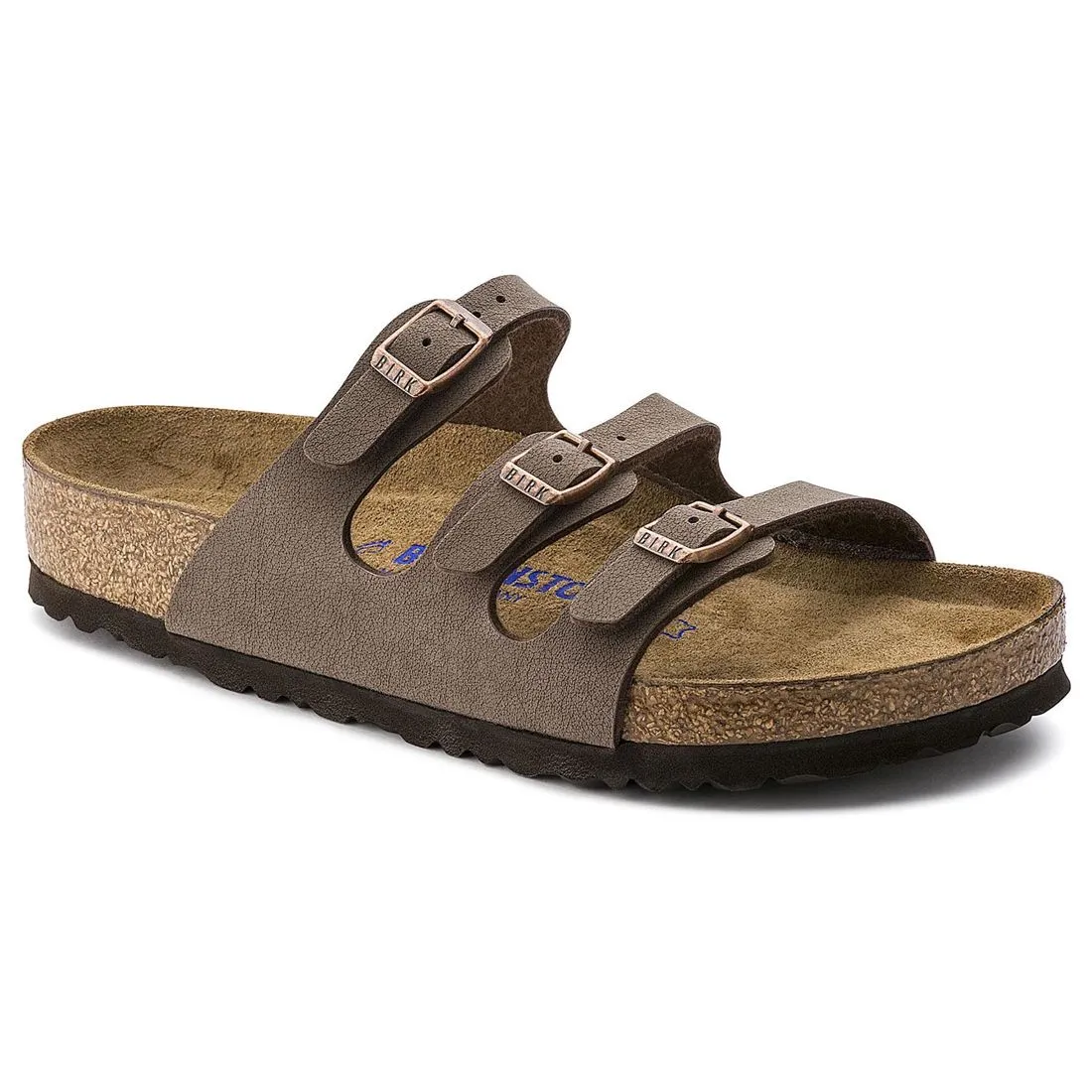 Birkenstock Florida Birko-Flor Mocca Soft Footbed Sandals