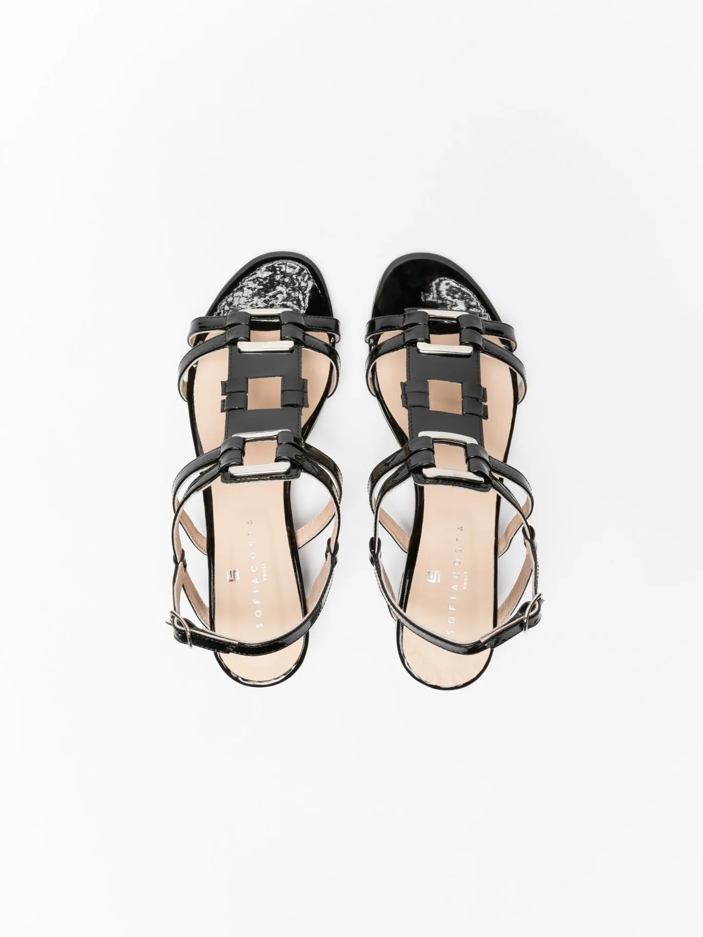 Black Sling-Back Sandals