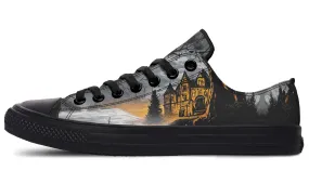 Blood Moon Manor Low Tops - Classic Premium Canvas Shoes with Comfortable and Durable Soles