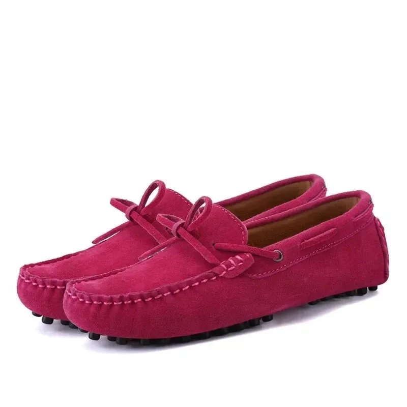 Brand Big Size Cow Suede Leather Men Flats Men Casual Shoes High Quality Men Loafers Moccasin Driving Shoes v1