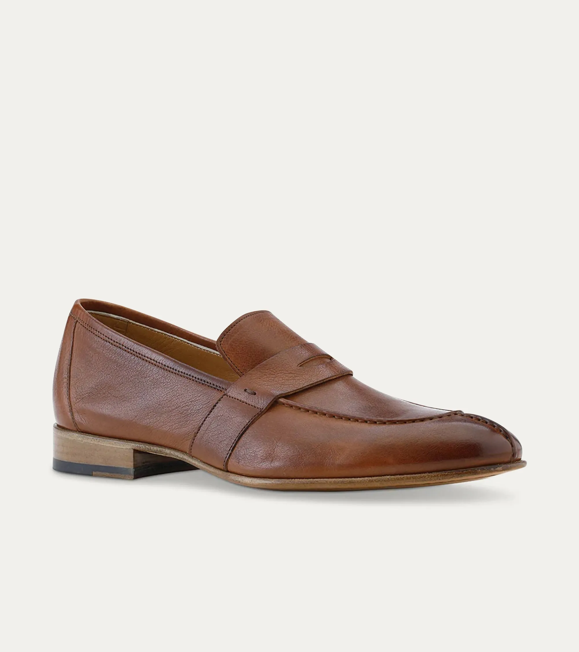 Buffalo Leather Loafer in Cuoio