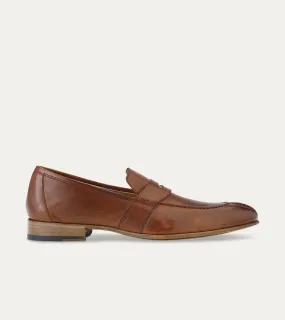 Buffalo Leather Loafer in Cuoio