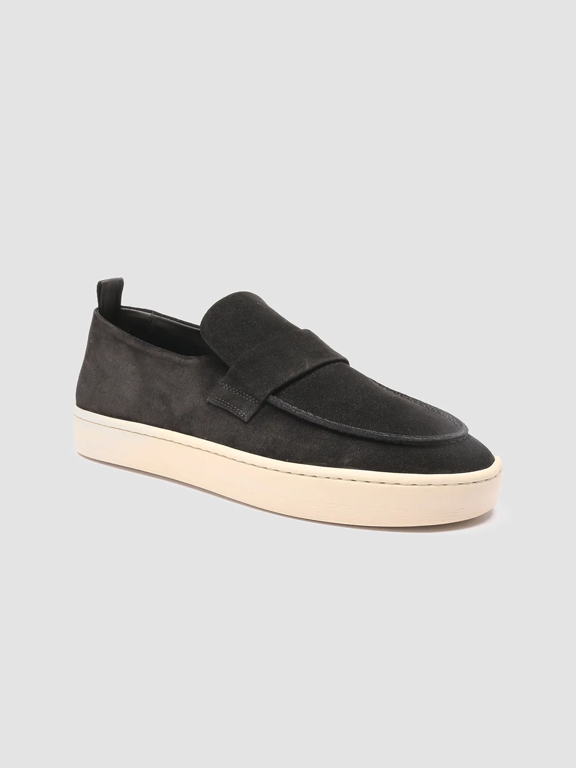 BUG 001 - Black Suede Penny Loafers