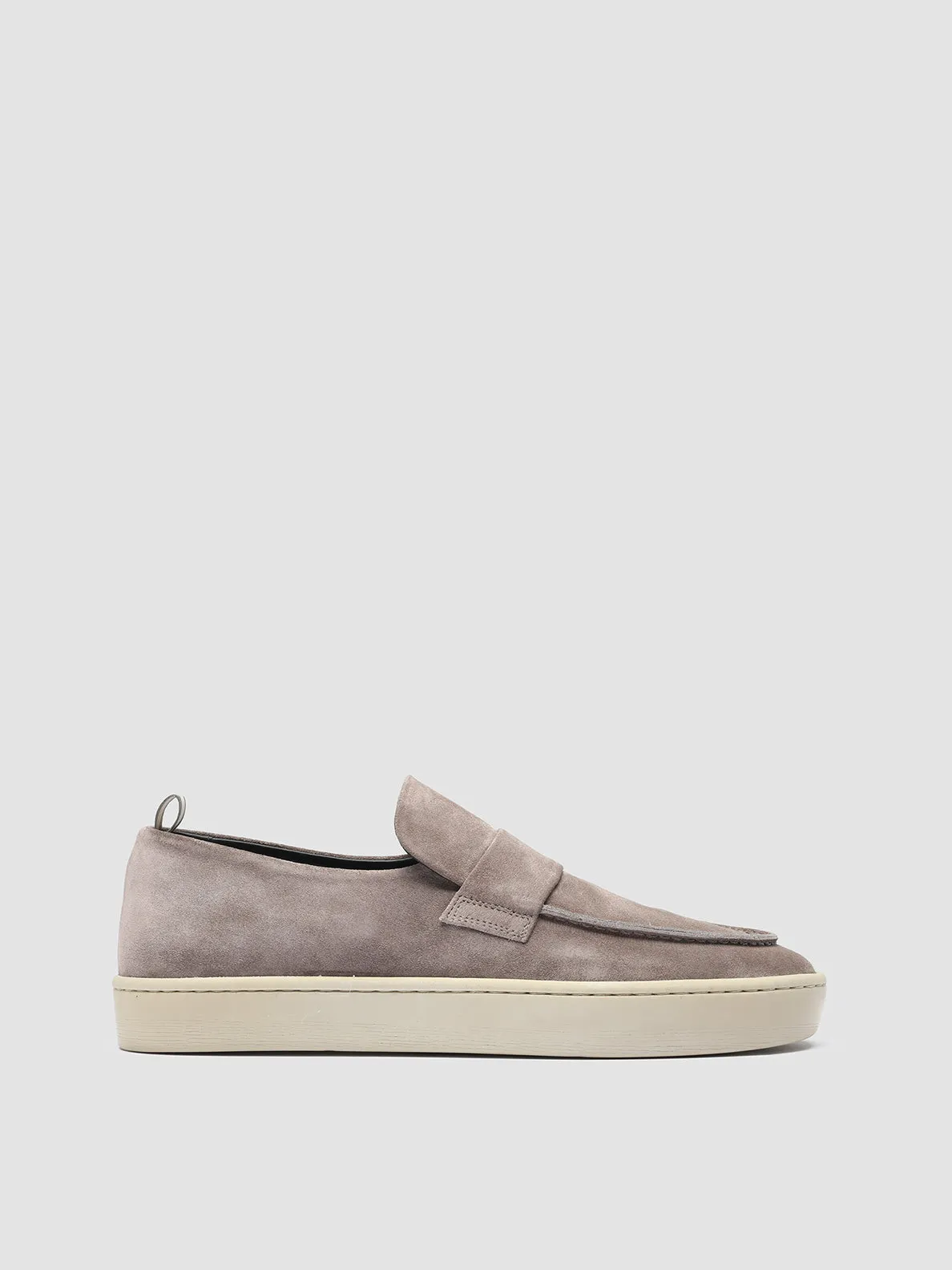 BUG 001 - Taupe Suede Penny Loafers