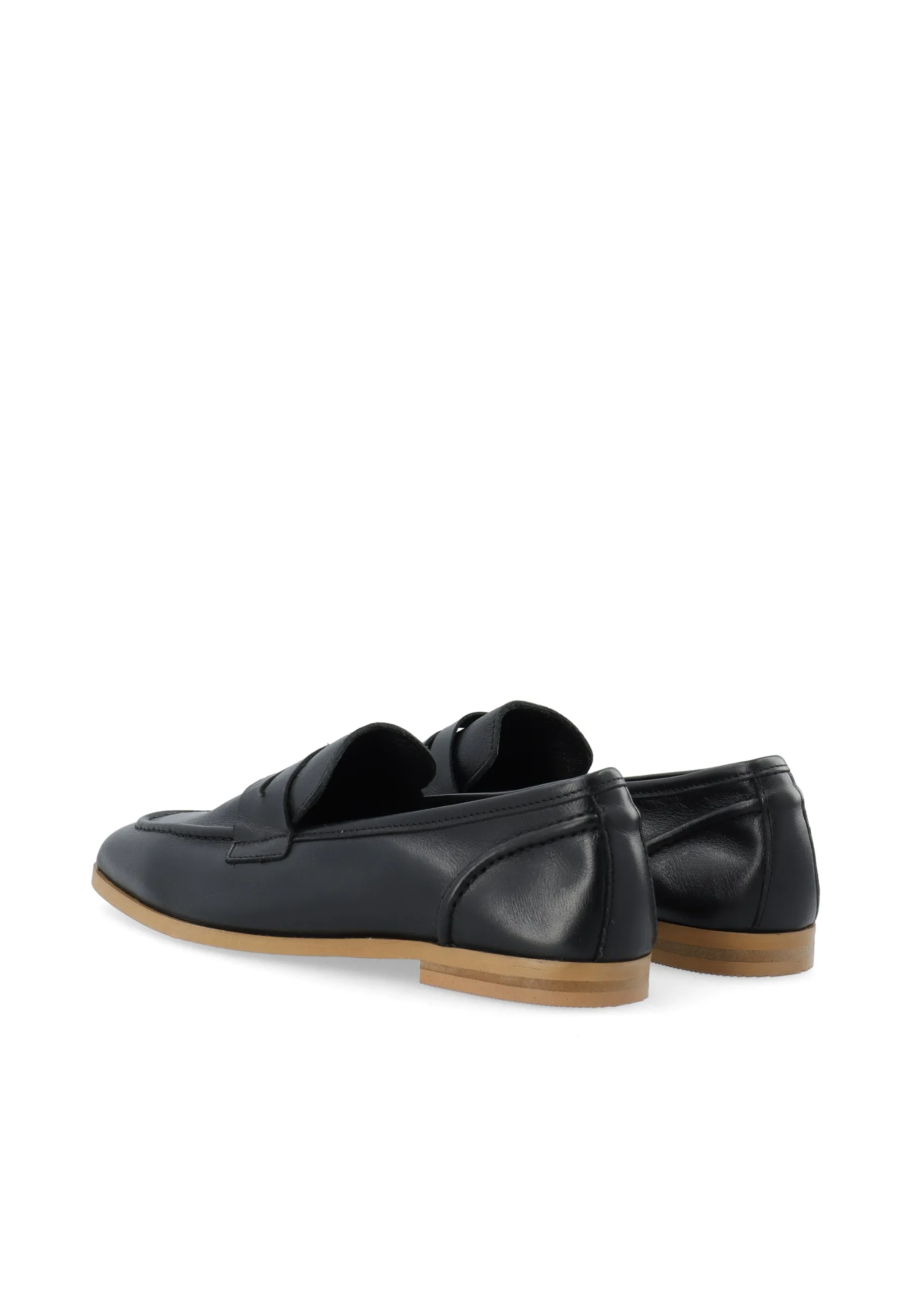 Casmimmi Black Leather Loafers