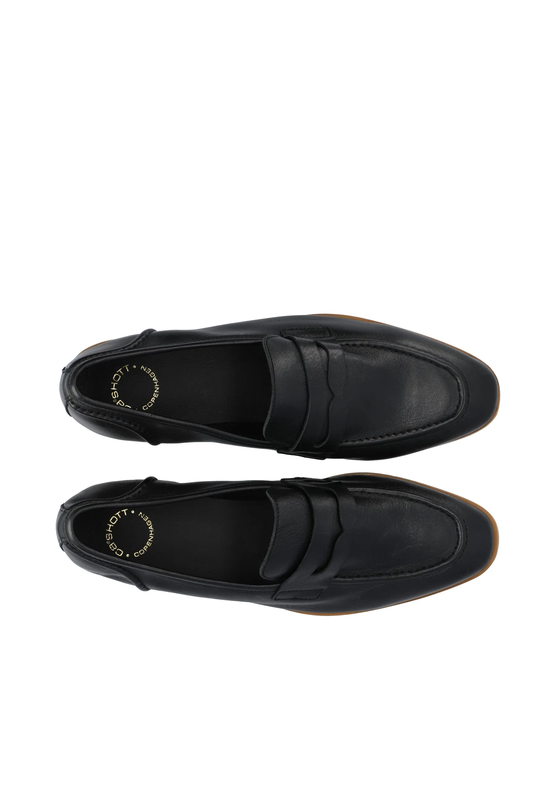 Casmimmi Black Leather Loafers