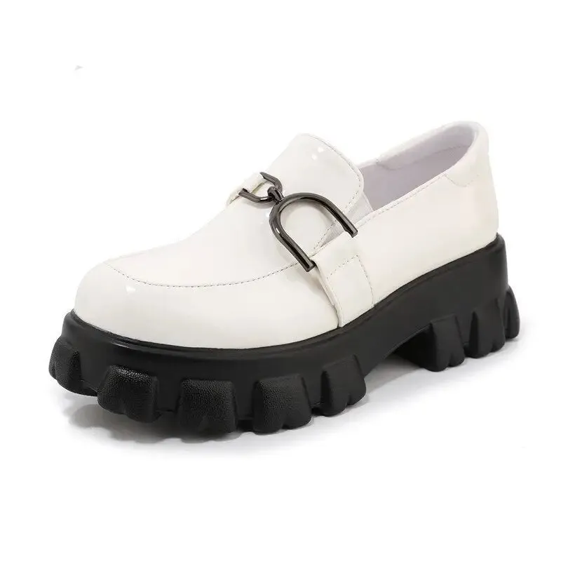 Chunky Platform and Buckle Loafers