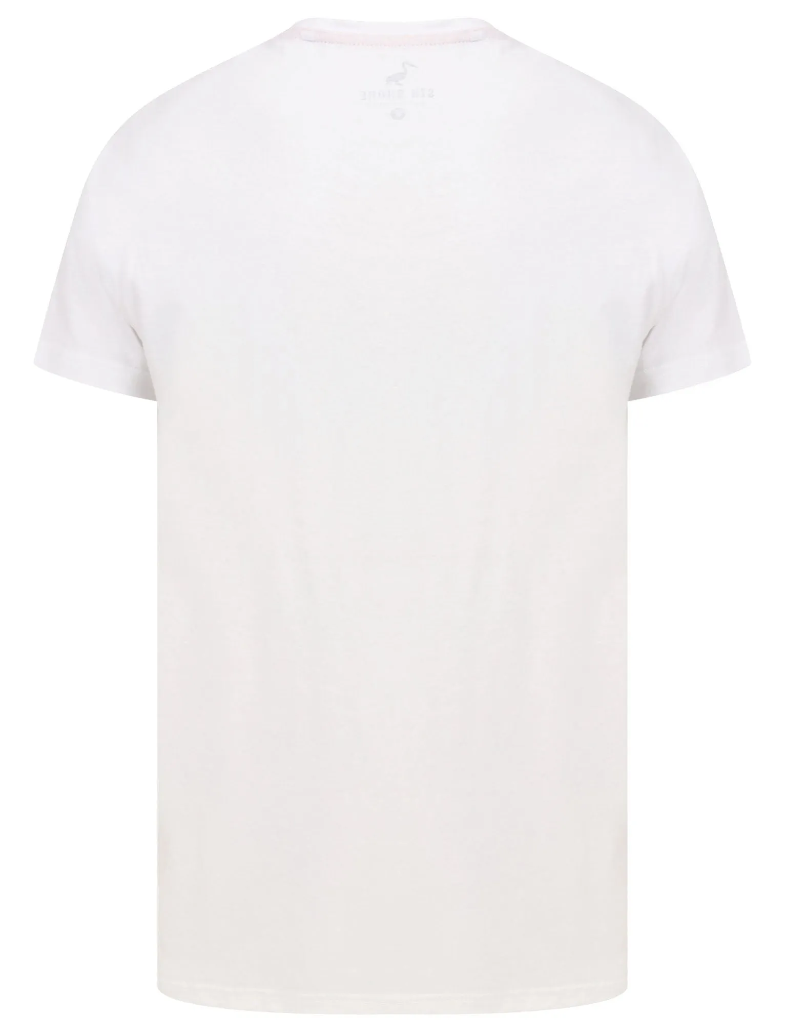 Custom Van Motif Cotton Jersey T-Shirt in Optic White - South Shore