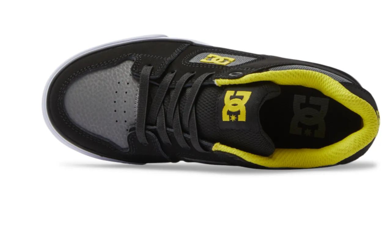 Dc Shoes Boys Pure Elastic Trainers - Black & Lime Green