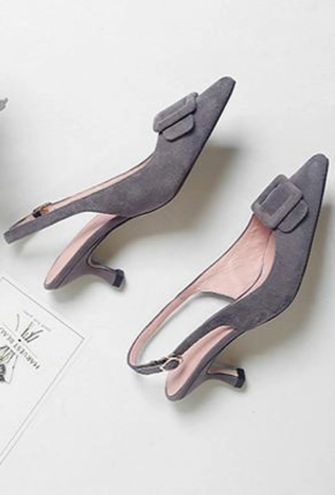 DIAHNNE - SUEDE KITTEN HEELS