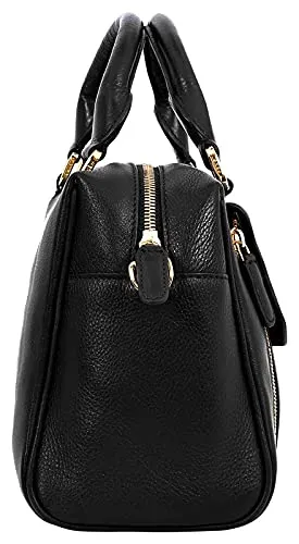 eske Christine - Genuine Leather Handbag - Spacious Compartments - Work and Travel Bag - Durable - Water Resistant - Adjustable Strap - Detachable Adjustable shoulder strap - For Women