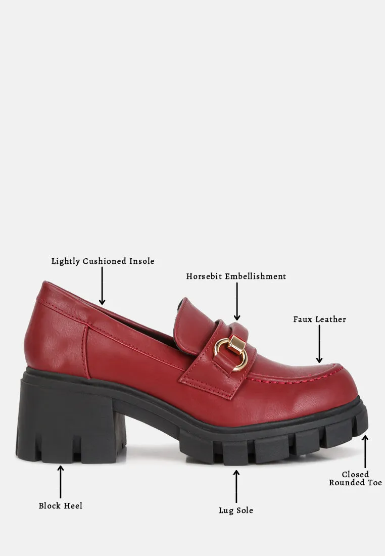 Evangeline Chunky Platform Loafers