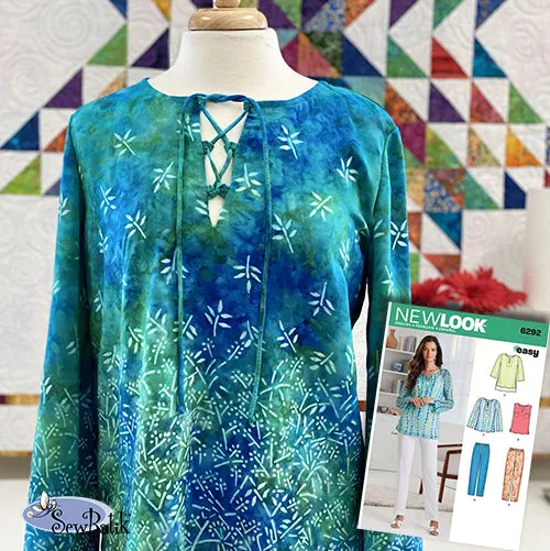 Fashion Duo - Elegant Tunic - Batik Rayon Border Design