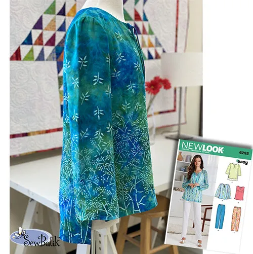 Fashion Duo - Elegant Tunic - Batik Rayon Border Design