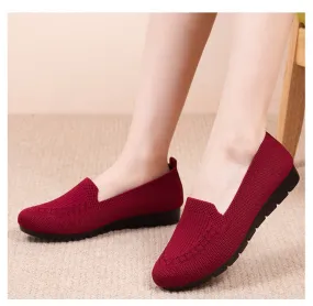 Fashionkova  2022 New Autumn Hot Women's Flats Woman Shoes Comfort Ladies Shoe Loafers Female Breathable Mesh Slip On Casual Women Footwear