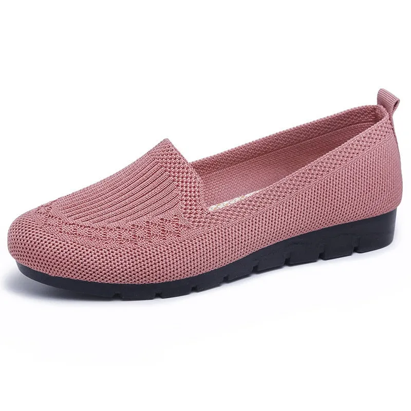 Fashionkova  2022 New Autumn Hot Women's Flats Woman Shoes Comfort Ladies Shoe Loafers Female Breathable Mesh Slip On Casual Women Footwear