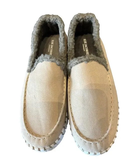 FAUX FUR LINED BEIGE LOAFER