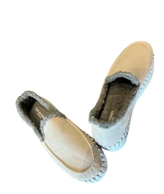 FAUX FUR LINED BEIGE LOAFER