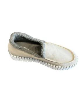 FAUX FUR LINED BEIGE LOAFER