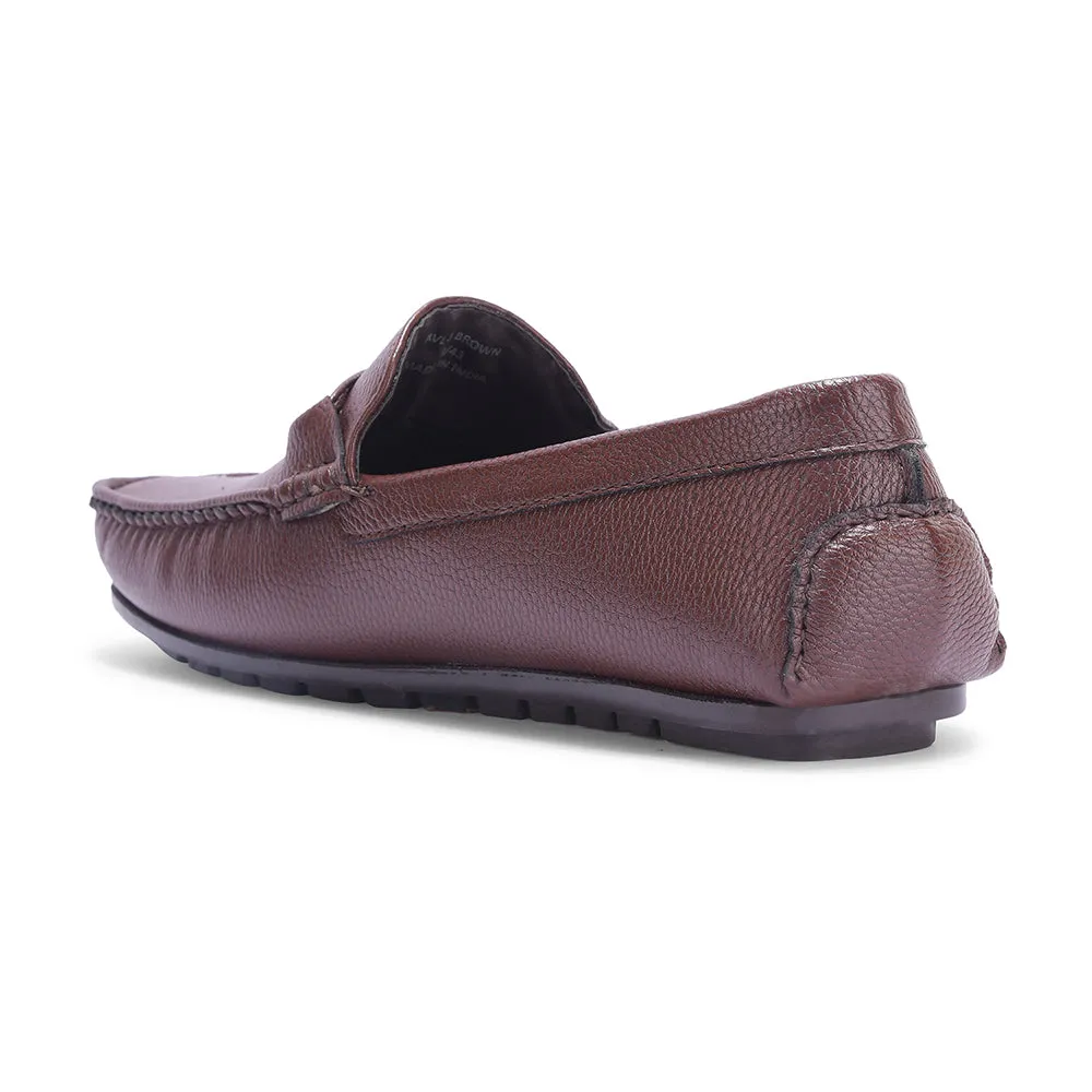 Fortune Formal Brown Loafers For Men AVL-5 By Liberty