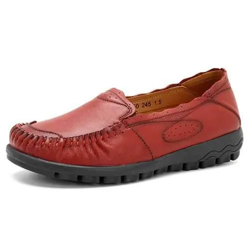 Genuine Leather Women Loafers