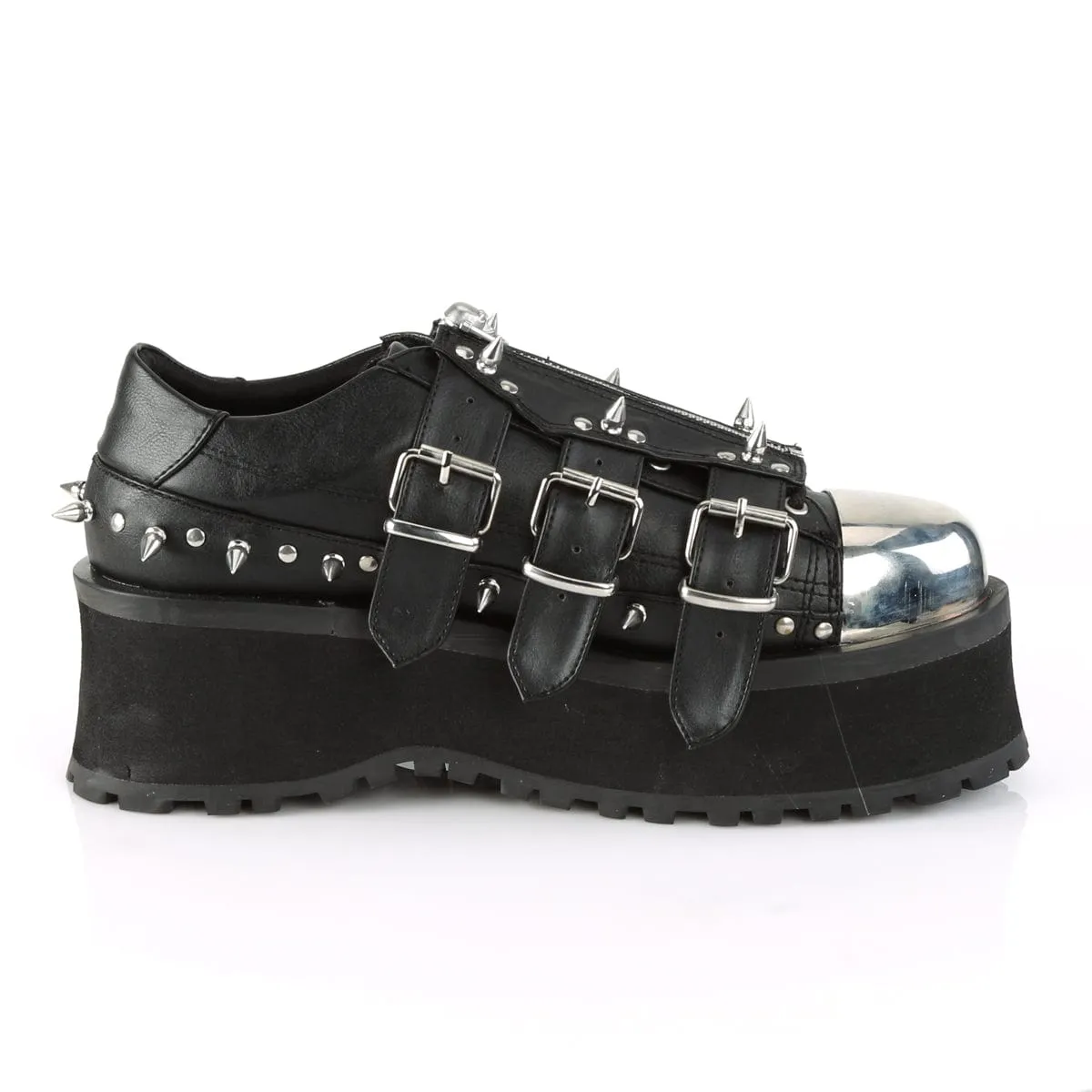 GRAVEDIGGER-03 Black Vegan Leather