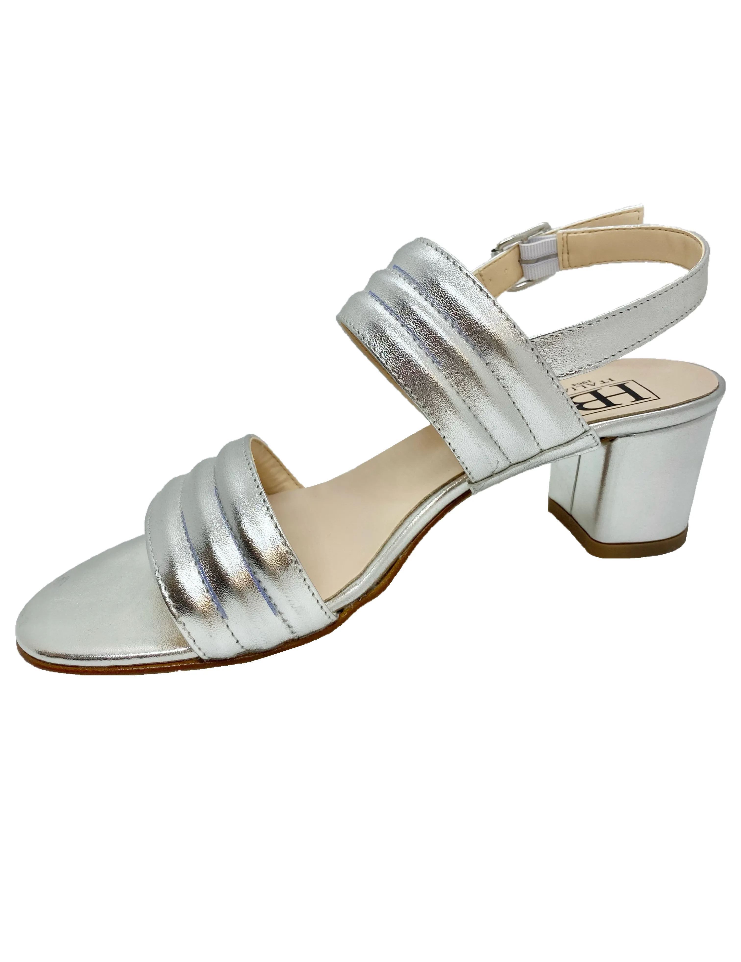 HB Ladies Double Strap Block Heel Sandal